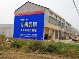 咸宁农村墙体广告在不同形式上面展现的不同特色